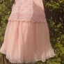 PRICE DROP,  "I love Next", Girls net and crochet baby pink dress, Age  5/6 Image 2