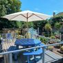 Garden Picnic Table +Parasol Image 2