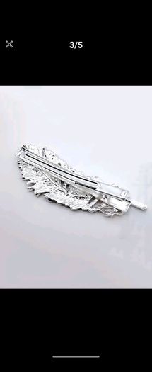 feather style hair pin