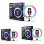 10" LED RGB Ring Light Dimmable Lighting Kit Phone Selfie Tripod Makeup Youtube Image 3