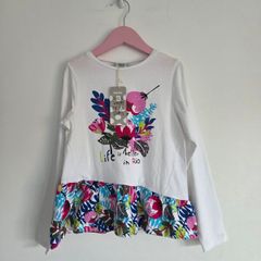 7years, NEW Tuc Tuc Girls "Life is Better in Rio" Floral Peplum Top