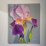 Violet Iris | Oil Painting on canvas Image 4