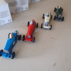4 Brooklands Model Racing Cars.