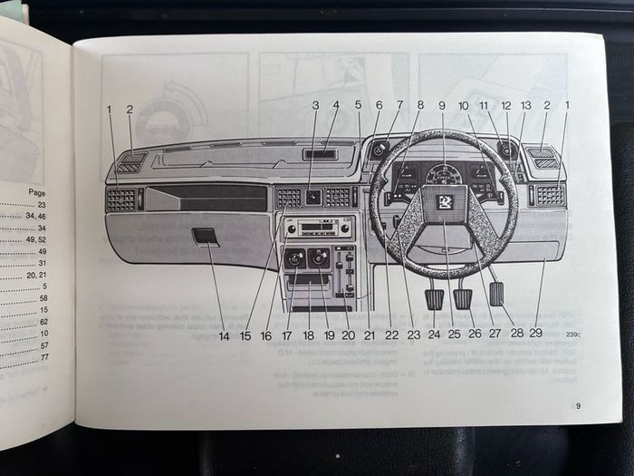Vintage Opel Astra owners manual