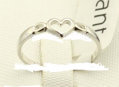 Platinum Plated Heart Ring