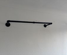 Set of 3 wall mounted clothes rail