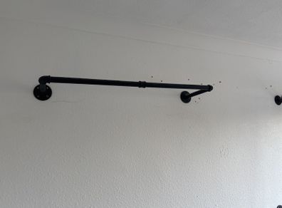 Set of 3 wall mounted clothes rail