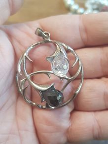QC Sterling Silver pendant Ying and Yang