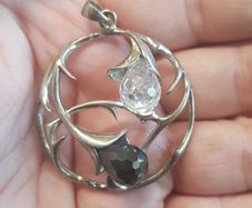 QC Sterling Silver pendant Ying and Yang