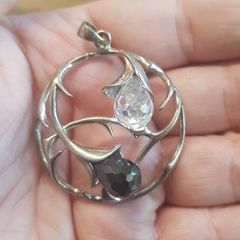 QC Sterling Silver pendant Ying and Yang