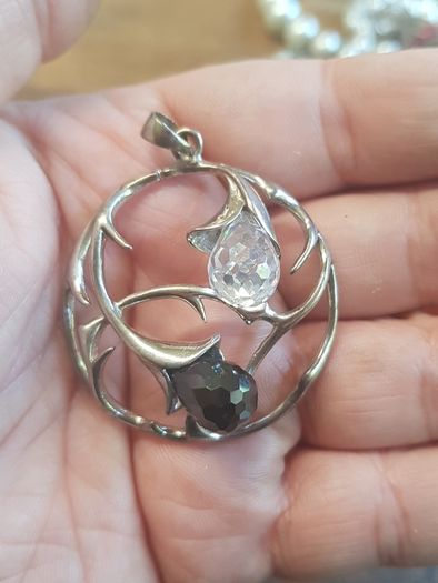 QC Sterling Silver pendant Ying and Yang