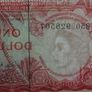 1965 East Carribean One Dollar Image 3