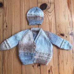 Baby Cardigan and Hat