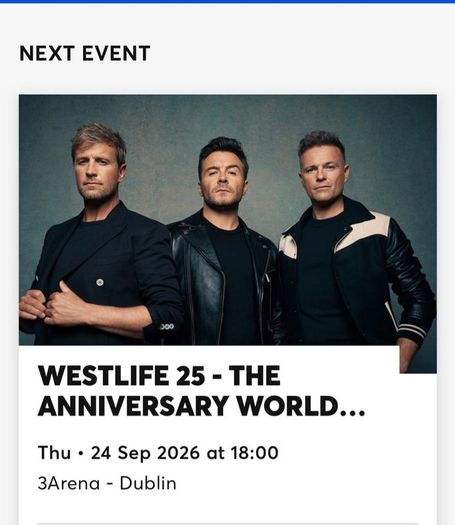 west life ticket