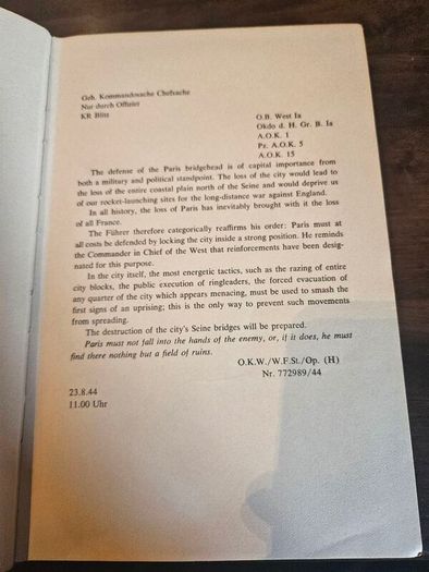Is Paris Burning. -adolph Hitler August 25 1944. By Larry Collins And Dominique Lapietrre. First Edition Hardback In Good Condition.  See Photos For Same.
