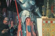 An Original Rare Antique Print from Picture Relics - Joan of Arc by JEAN-AUGUSTE-DOMINIQUE INGRES (1850)