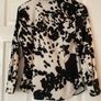 Zara Cow Print Blouse - Size S Image 2