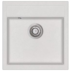 Granite Kitchen Sink Single Basin White