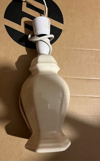 Vintage Table Lamp Base Stand l Large Ceramic Pottery Jar 13"