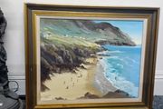 Original Coastal Scene Oil On Canvas