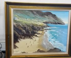 Original Coastal Scene Oil On Canvas