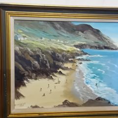 Original Coastal Scene Oil On Canvas