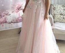 Stunning Light Coral Debs Dress