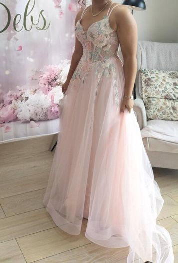 Stunning Light Coral Debs Dress