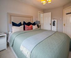 IKEA BRIMNES King Size Bed Frame with Storage and Slatted Base