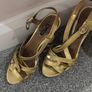 gold Massimo dutti sandals Image 3