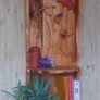 Rustic driftwood couple floating shelf / display Image 4