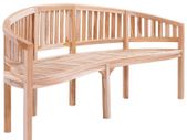 Banana Bench 200 cm Solid Teak Wood