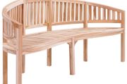 Banana Bench 200 cm Solid Teak Wood