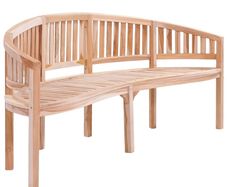 Banana Bench 200 cm Solid Teak Wood