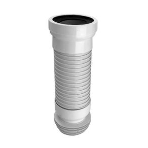 Mcalpine Flexible Wc Pan Connector White 110mm Length 540 Mm