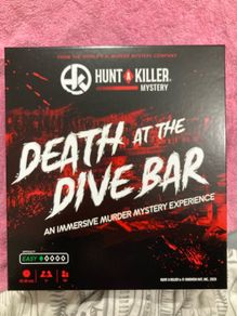 Hunt a killer death at the dive bar Single player board game