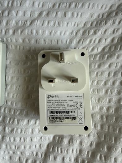 TP-Link Passthrough Powerline Adapters (2 pairs)