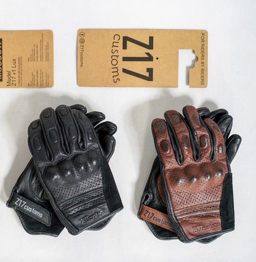 Caferacer Leather Motorcycle Gloves
