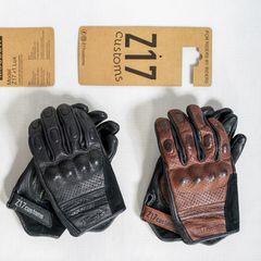 Caferacer Leather Motorcycle Gloves