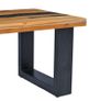 Coffee Table 100x50x40 cm Solid Teak Wood and Polyresin Image 5