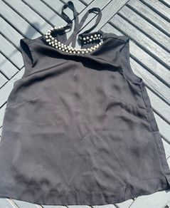 French Connection Black Dressy Top - Size UK 8