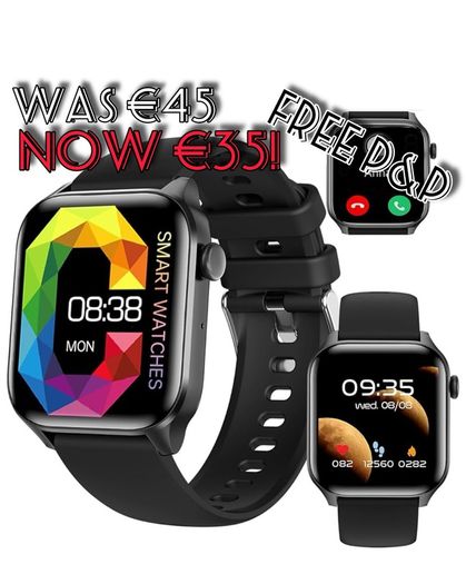 NEW SALE | Smart Watch for Men Women(Answer/Make Calls), 1.85" HD Touch Screen Fitness Watch with Heart Rate Sleep Monitor, Multiple Sports Modes, IP67 Waterproof Activity Trackers Compatible with Android IOS