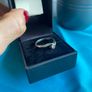White Gold Diamond Single Stone Ring Image 3