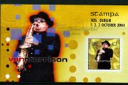 2004 Ireland Stampa Public Souvenir Van Morrison Commemorative Stamp Miniature Sheet Overprinted for Stampa Mint Never Hinged (MNH)