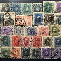 Spain 19th century antique stamps lot