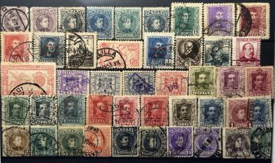 Spain 19th century antique stamps lot