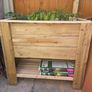 Handmade Raised Garden Planter  Solid treated Wood (1m)  (dog not included ) Image 3