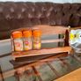 Vintage Mid Century Modern Wooden Spice Rack Shelf Image 3