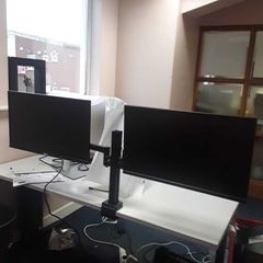 Dual Monitor Setup Adjustable Arm