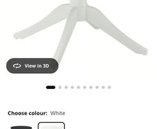 IKEA white round dining table